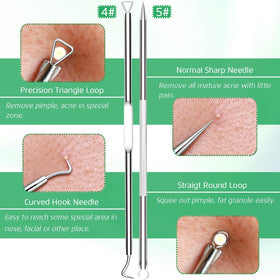 UWOIST blackhead remover kit with detailed instructions
