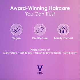 V&CO Wave Babe Shampoo in bathroom setting