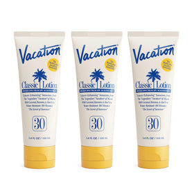 VACATION Classic SPF 30 Sunscreen Lotion pack of 3 front view