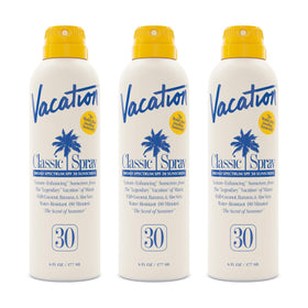 VACATION Classic SPF 30 Sunscreen Spray front view, 6oz