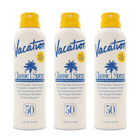 VACATION Classic SPF 50 Sunscreen Spray Pack of 3 front view