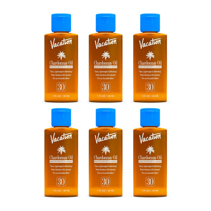 VACATION Mini Chardonnay Oil SPF 30 Sunscreen Oil pack of 6 bottles