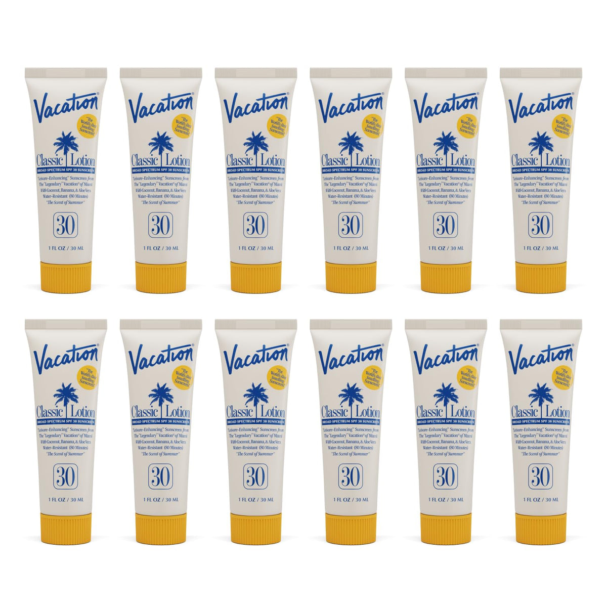 VACATION Mini Classic SPF 30 Sunscreen Lotion pack of 12