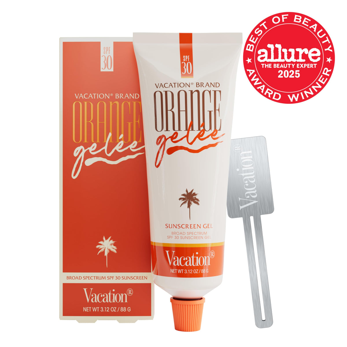 VACATION Orange Gelée SPF 30 Sunscreen Gel tube key included