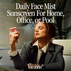 VACATION Super Spritz SPF 50 Face Sunscreen Spray side view