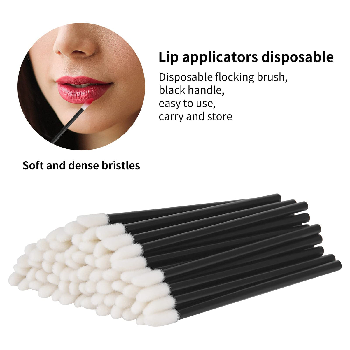 Vaincre Disposable Lip Wands displayed in a makeup bag