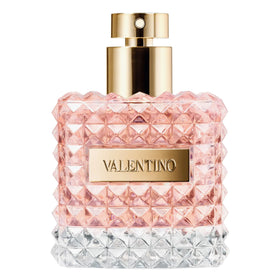 Valentino Donna Eau De Parfum 3.4 oz with elegant glass design