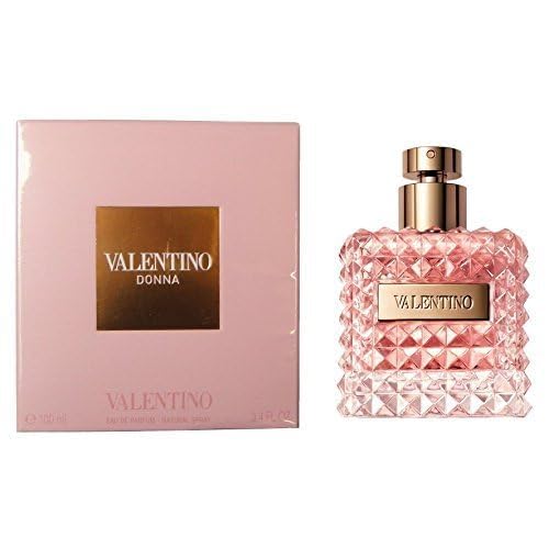 Valentino Donna Eau De Parfum bottle side view showcasing elegant design