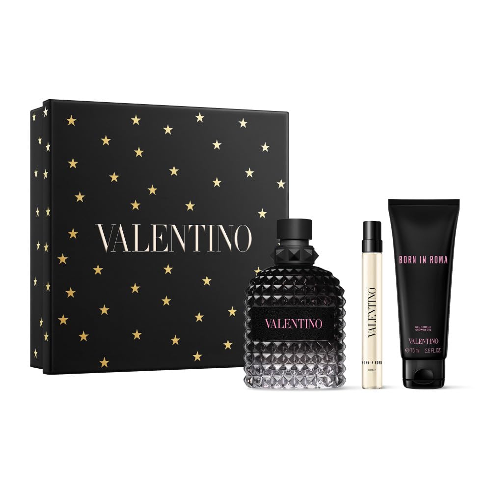 Valentino Uomo Born In Roma Gift Set including Eau de Parfum and Shower Gel
