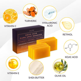 VALITIC Kojic Acid Soap Bars with ingredients list