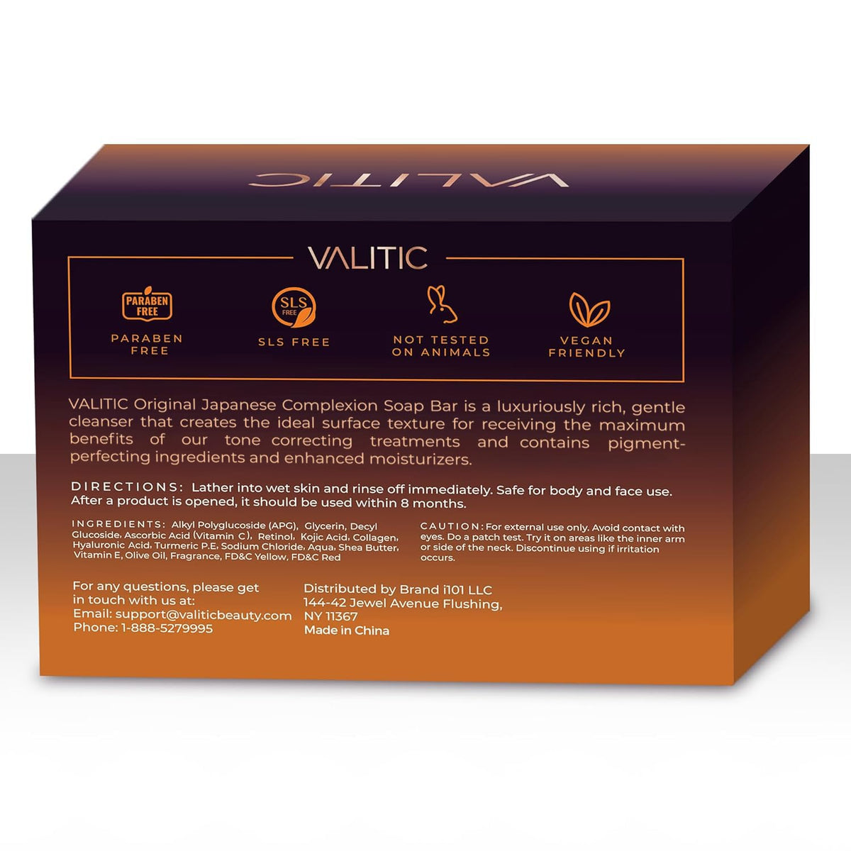 VALITIC soap bar with Vitamin C and Turmeric