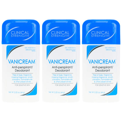 Vanicream Anti-Perspirant Deodorant 3-Pack front view
