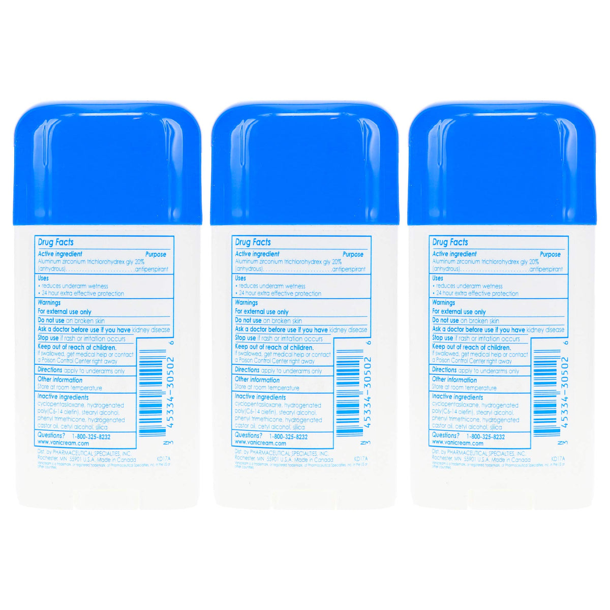 Vanicream Anti-Perspirant Deodorant application demonstration