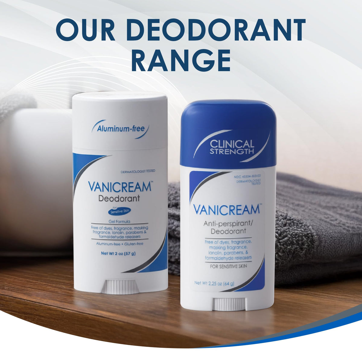 Vanicream Antiperspirant Deodorant Stick lifestyle scene