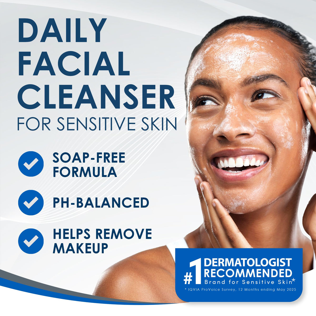 Vanicream Gentle Facial Cleaner 2.5 Fl Oz back view