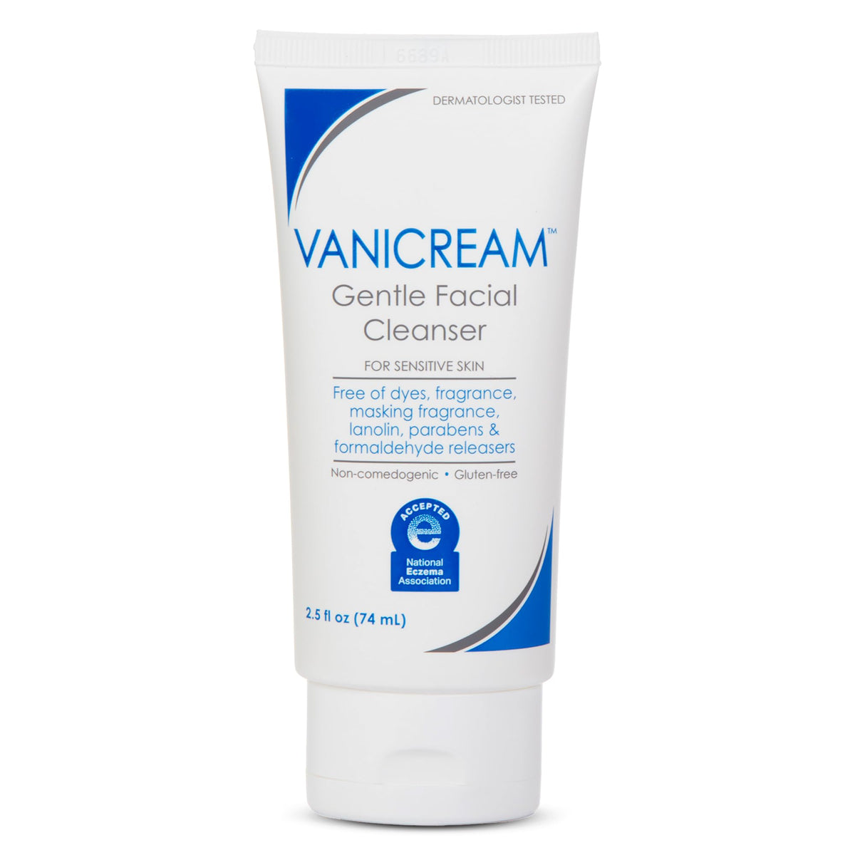 Vanicream Gentle Facial Cleaner 2.5 Fl Oz front view