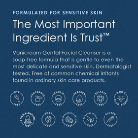Vanicream Gentle Facial Cleanser 8 Fl Oz packaging