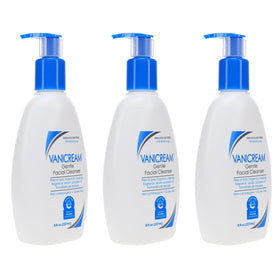 Vanicream Gentle Facial Cleanser with other skincare products