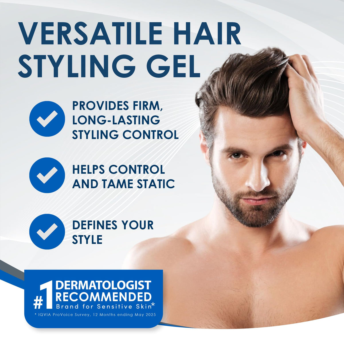 Vanicream Hair Gel 7 Oz back view showing ingredients