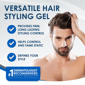 Vanicream Hair Gel 7 Oz back view showing ingredients