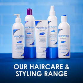 Vanicream Hair Gel in hand demonstrating use