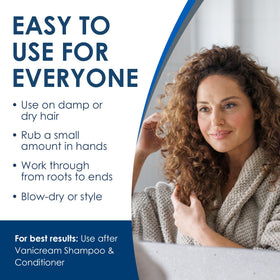 Vanicream Hair Gel used for styling with volume