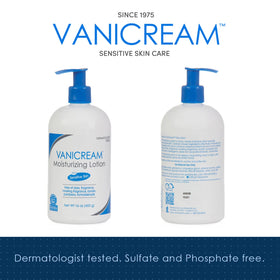Vanicream Moisturizing Lotion 16 Fl Oz back view showing ingredients