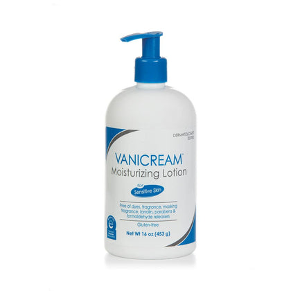 Vanicream Moisturizing Lotion 16 Fl Oz front view with pump dispenser