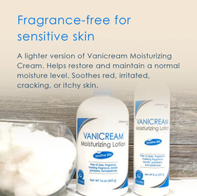 Vanicream Moisturizing Lotion 16 Fl Oz lifestyle scene on bathroom shelf