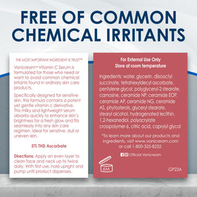 Vanicream Vitamin C Serum ingredients list