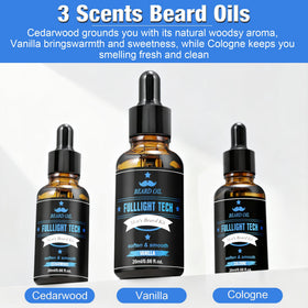 Vanilla beard wash and balm in packaging
