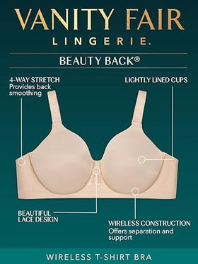Vanity Fair Women's Full Figure Beauty Back Smoothing Bra on a mannequin