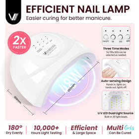 VANREESA gel nail polish kit including base and top coats
