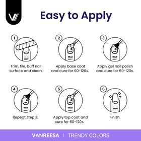 VANREESA Gel Nail Polish Kit packaging and contents