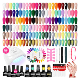 VANREESA Gel Nail Polish Kit with UV Light complete set front view
