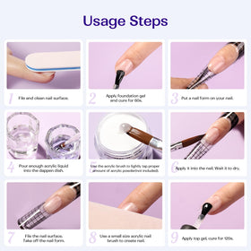VANSISOS acrylic liquid in use at home nail salon