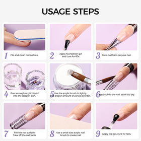 VANSISOS acrylic nail kit with DIY tools for beginners