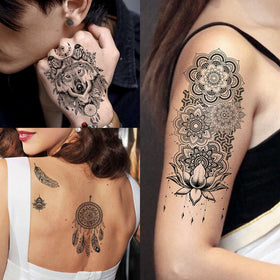 VANTATY temporary tattoos applied on skin for demonstration