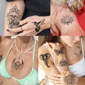 VANTATY temporary tattoos in use at a party