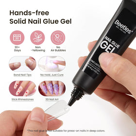 Variety of 576 pcs Half Matte Long Coffin Nail Tips in different sizes