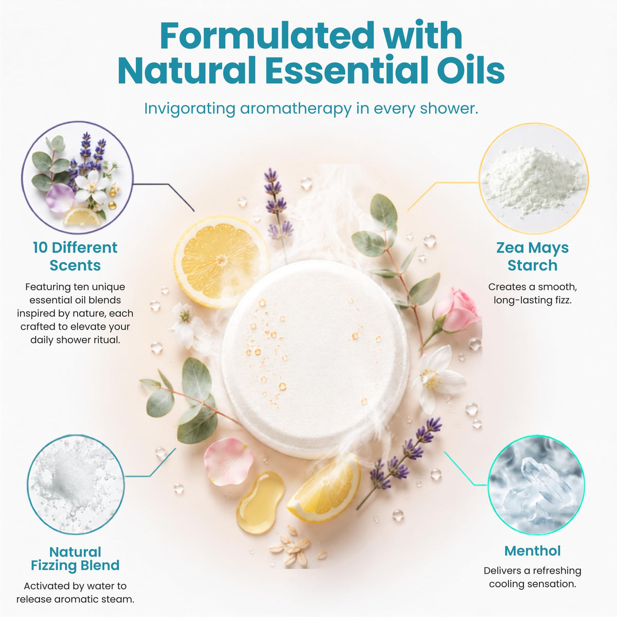 Variety of Body Restore Shower Steamers in different scents