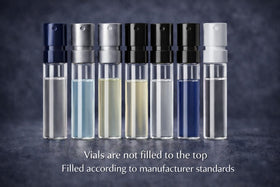 Variety of cologne vials from the sampler set