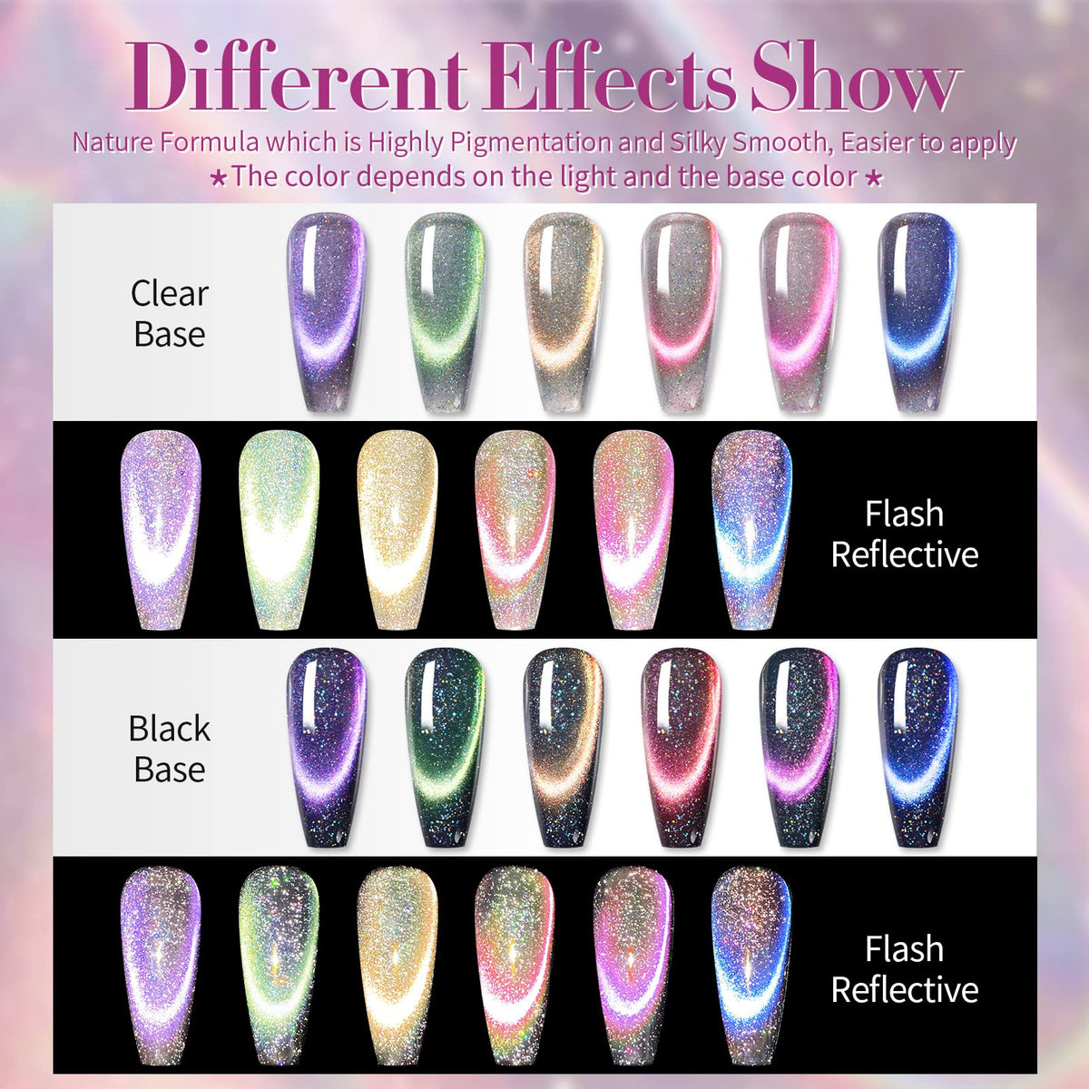 Variety of colours in Born Pretty 9D Magnetic Gel Nail Polish Set