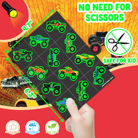 Variety of Monster Truck temporary tattoos in different designs
