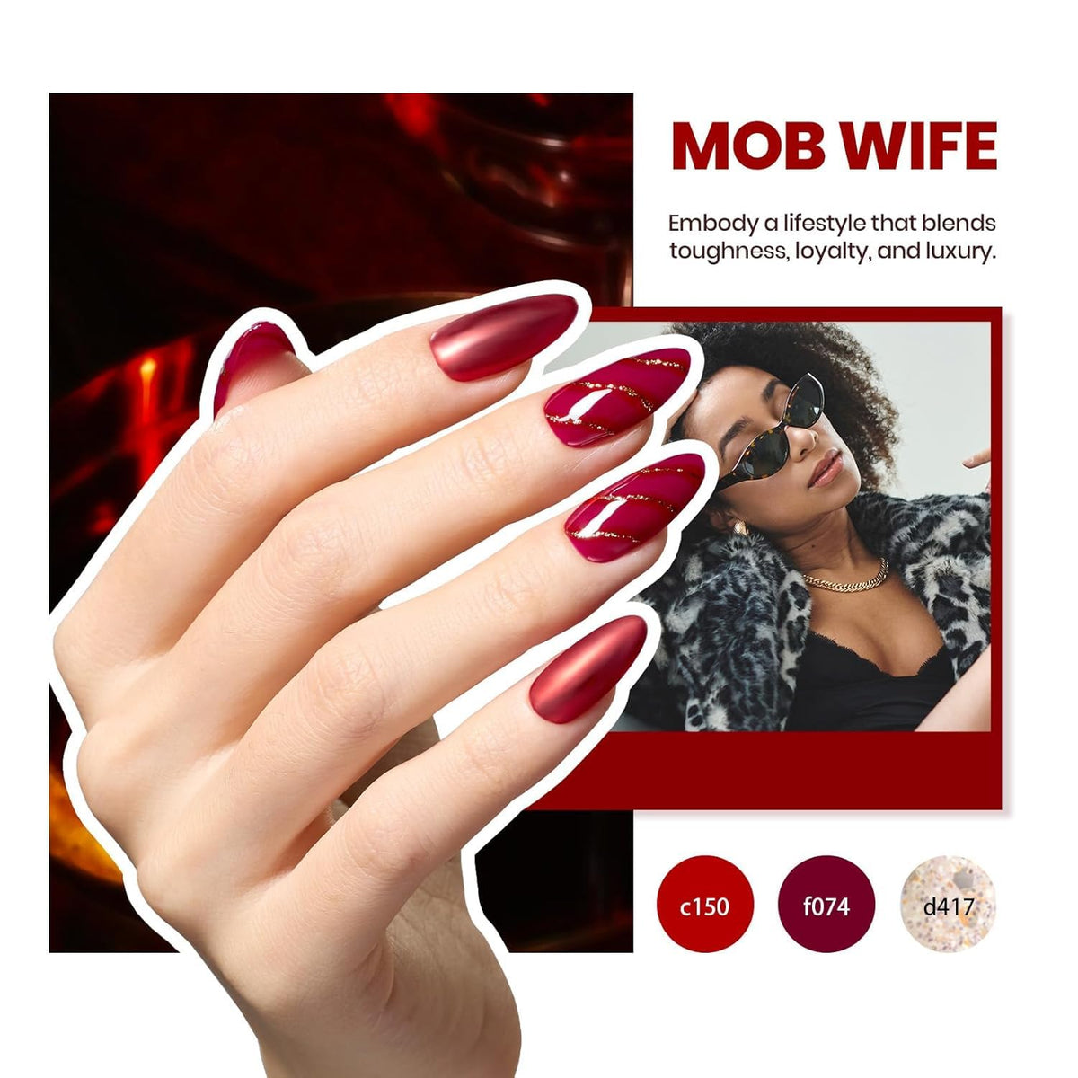 Variety of nail designs created with beetles Gel Nail Polish