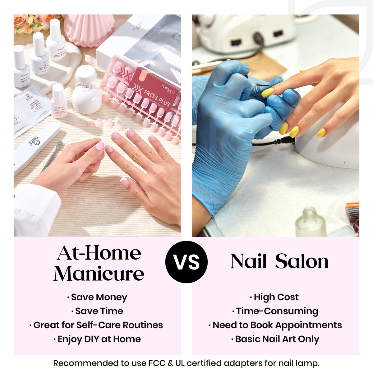 Variety of pre-designed nail tips in the Beetles kit