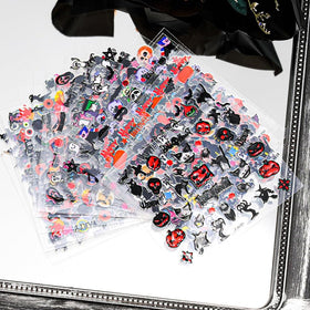 Variety of SPLOCUDU Halloween nail stickers displayed