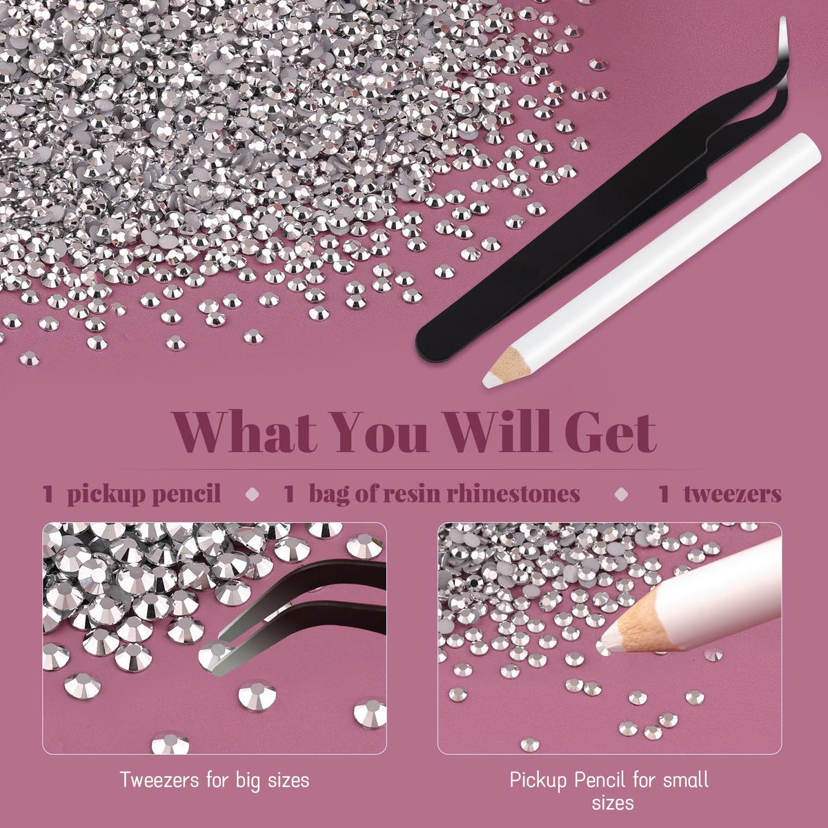 Various applications of BELLEBOOST rhinestones on crafts