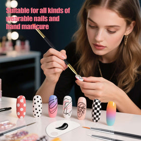 Various Artdone nail art brushes for detailed designs