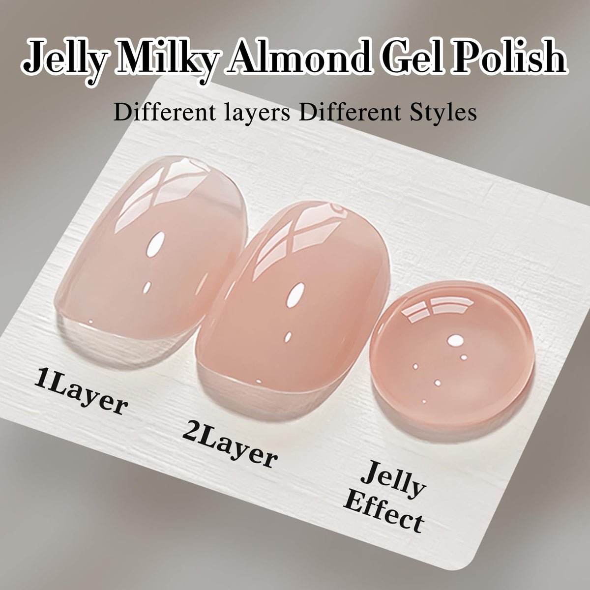 Various colours of Double Rhythm gel polish displayed